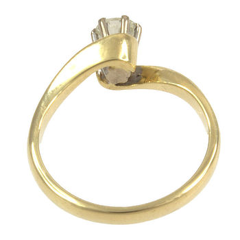 18ct gold Diamond Solitaire Ring size K½